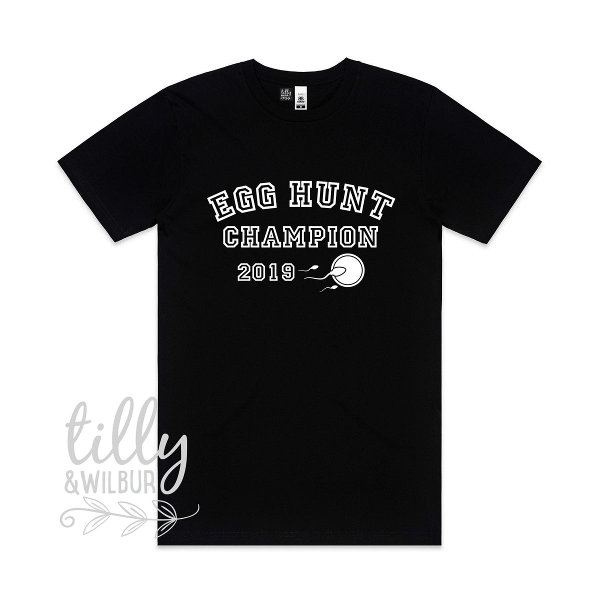Egg Hunt Champion Men's T-Shirt, Pregnancy Announcement T-shirt, Men's Clothing, Personalised Year Pregnancy Announcement, New Dad Gift Tee