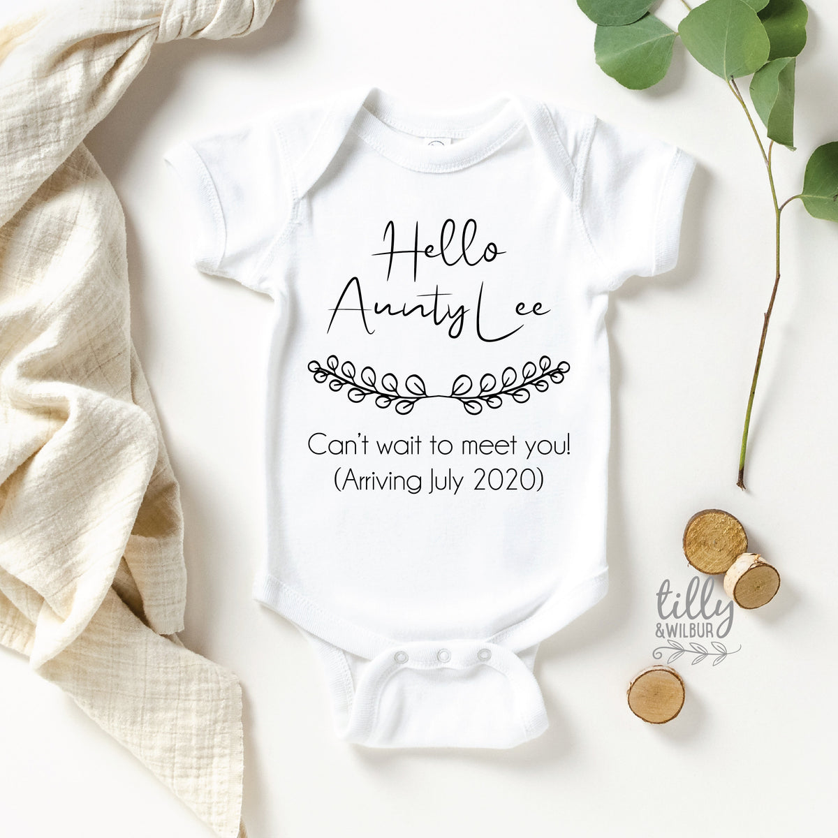 Hello Aunty Baby Bodysuit