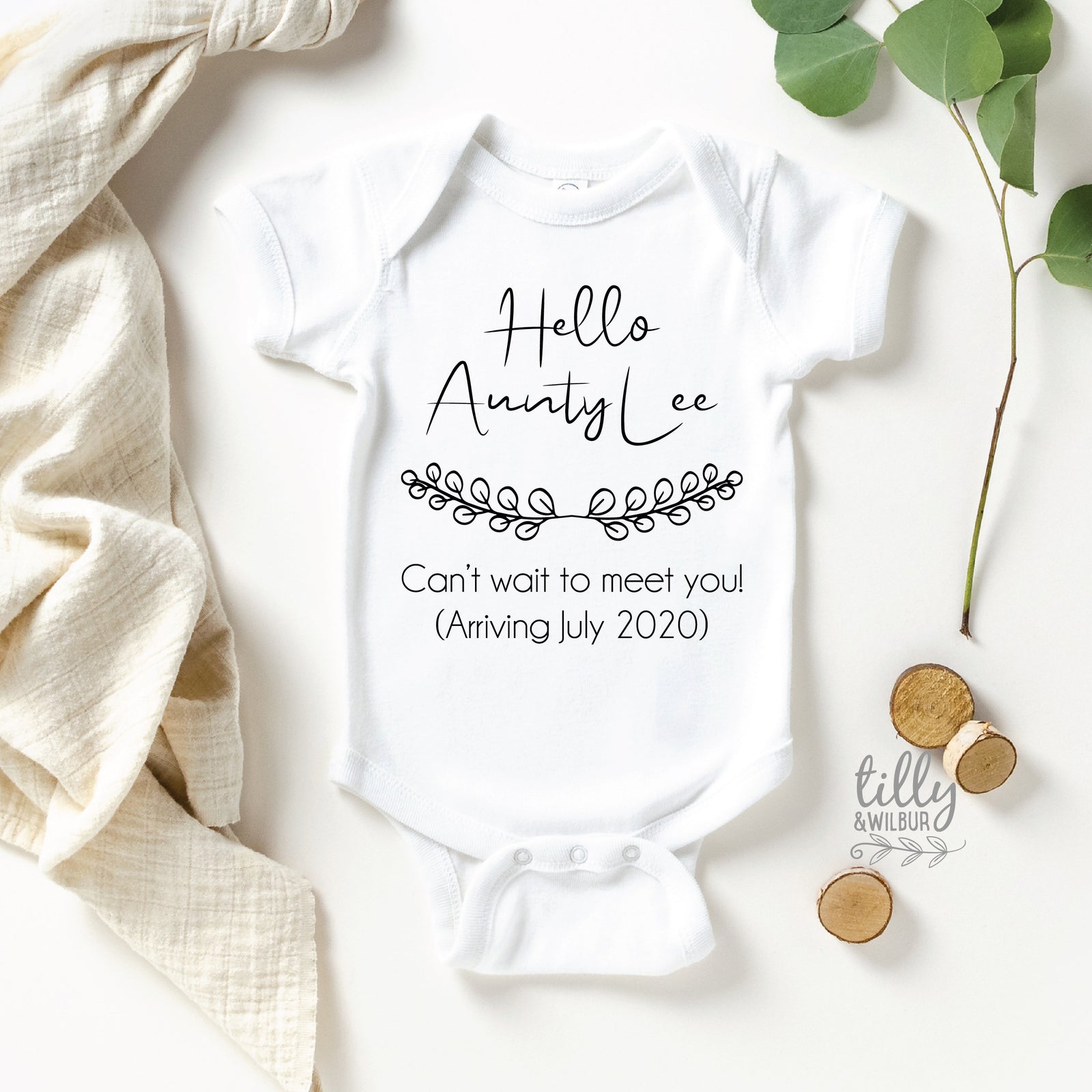 Hello Aunty Baby Bodysuit