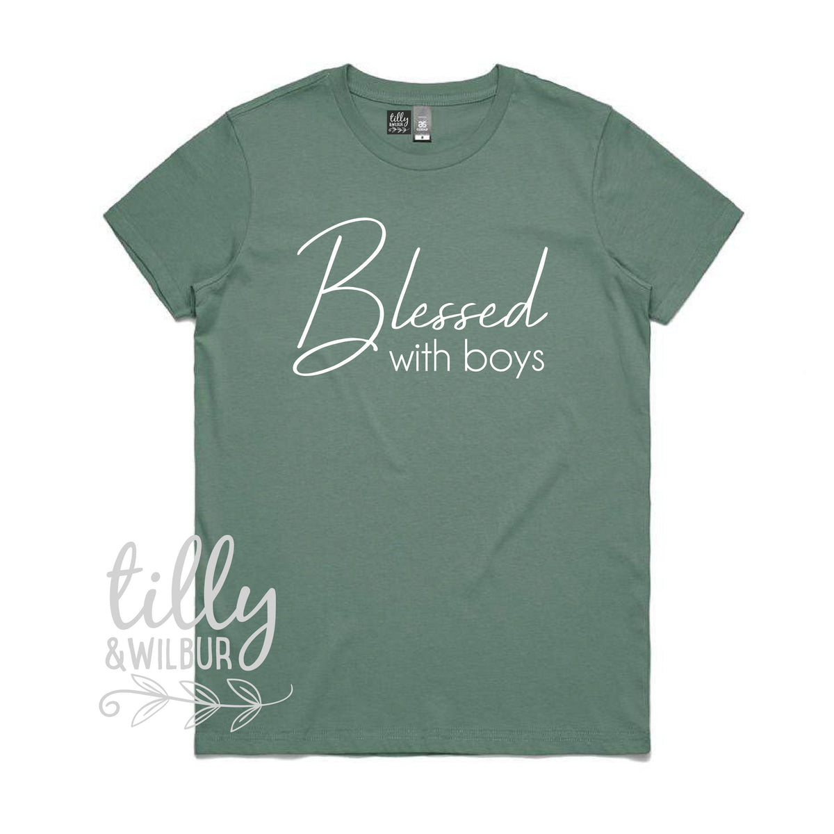 Blessed With Boys Women's T-Shirt, Mother's Day Gift, Mum Of Boys, Women's Clothing, I Love Mum, We Love Mum, Blessed With Boys Shirt, Mum