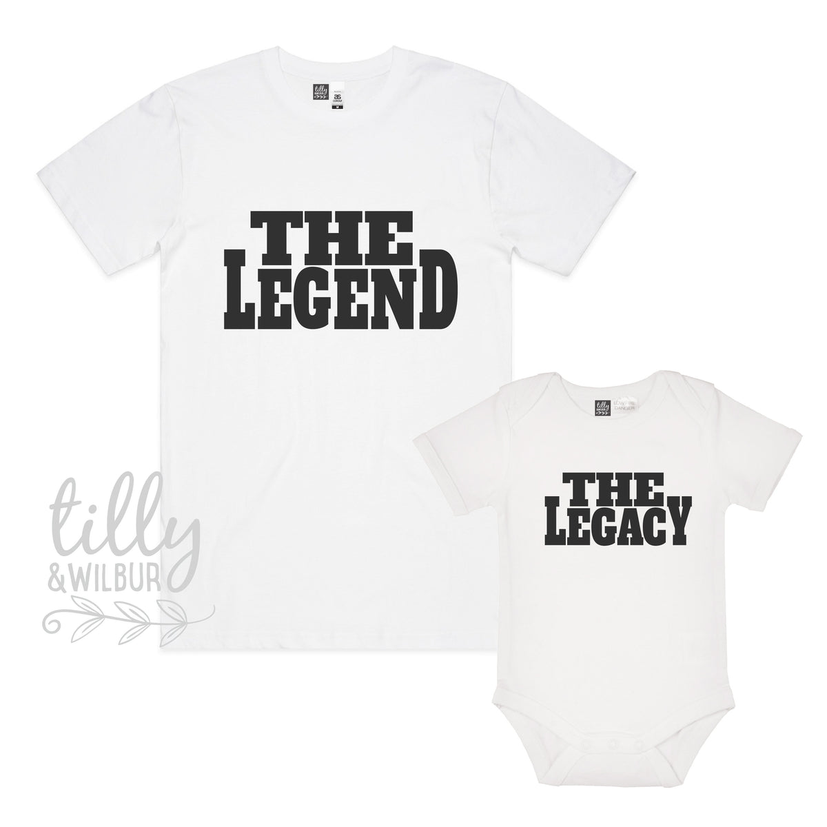 The Legend The Legacy Father Son Father Daughter Matching Shirts, Matching Dad And Baby, Father's Day Gift, Newborn Gift, New Dad T-Shirt
