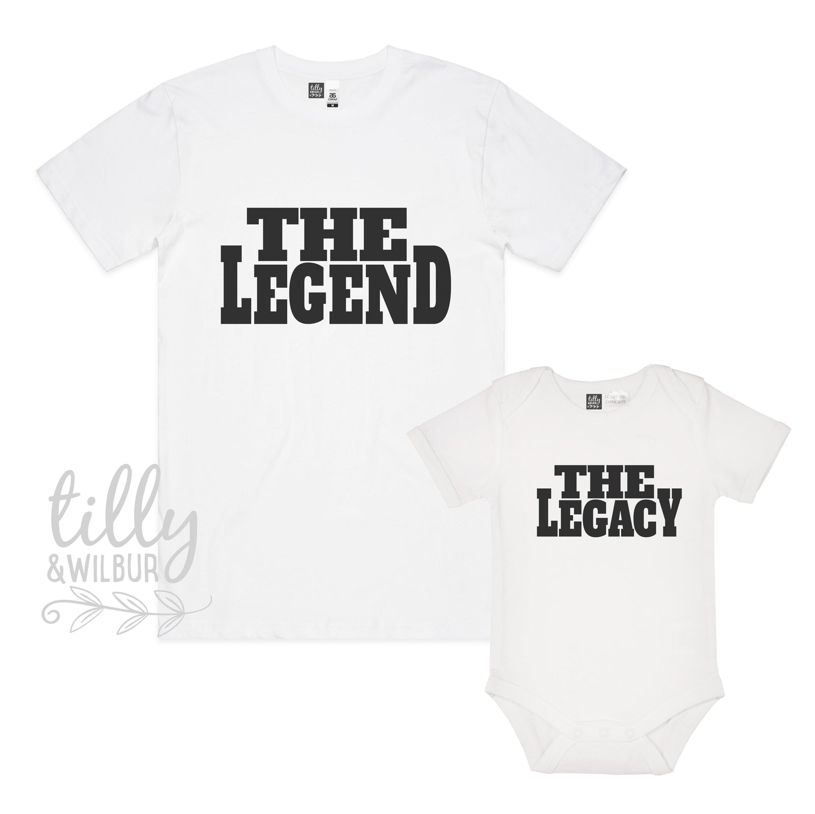 The Legend The Legacy Father Son Father Daughter Matching Shirts, Matching Dad And Baby, Father's Day Gift, Newborn Gift, New Dad T-Shirt