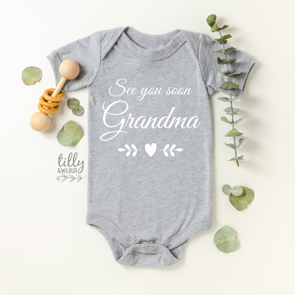 See You Soon Grandma Baby Bodysuit, Hello Grandma & Grandpa Bodysuit, Pregnancy Announcement To Grandparents, First Grandbaby, Nanna, Nan