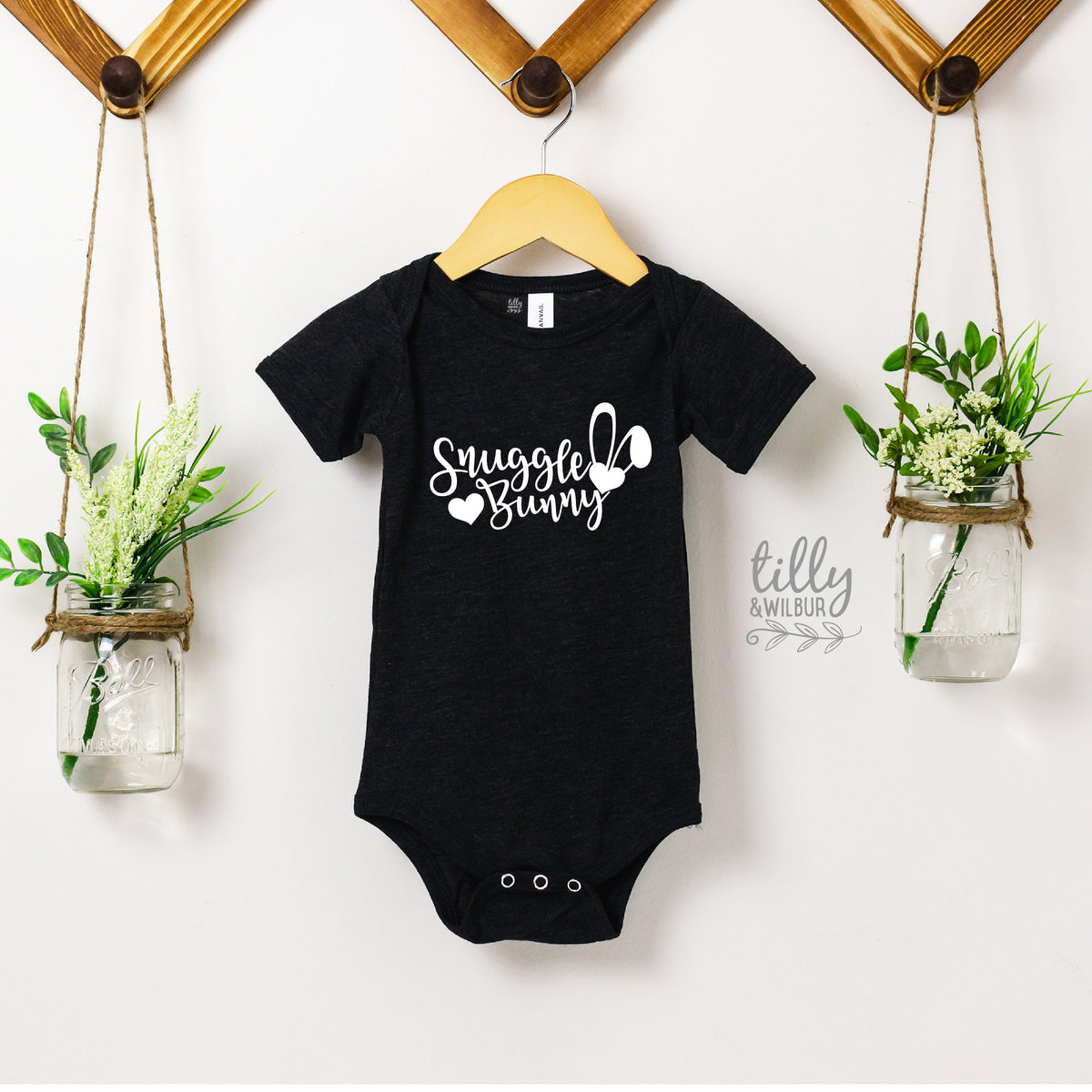 Snuggle Bunny Easter Baby Bodysuit, Bunny Ears Bodysuit, First Easter Baby Bodysuit, Newborn Easter Gift, 1st Easter Outfit, Baby Easter