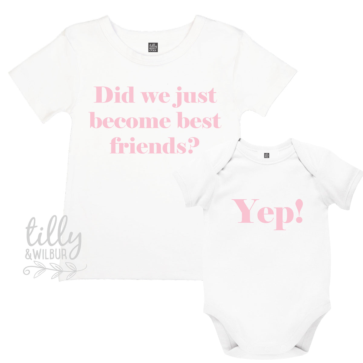 Did We just Become Best Friends? Yep! New Baby Sister Set, Big Sister Little Sister Set, New Sibling, New Cousin, Cousin Set, Best Friends