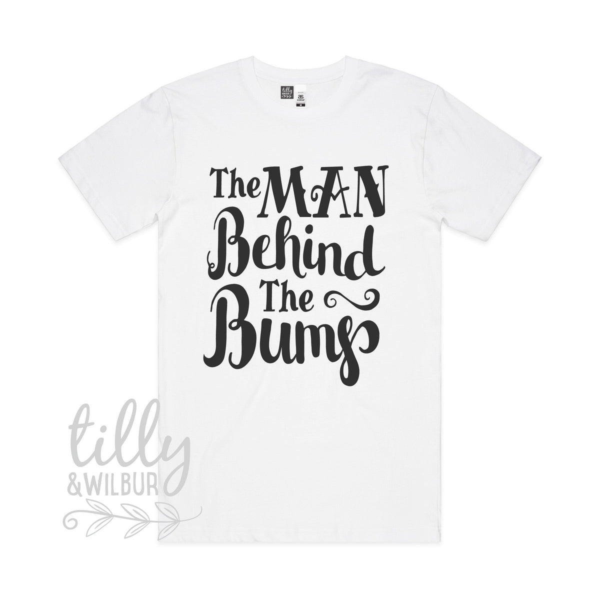 The Man Behind The Bump Men's Pregnancy Announcement T-shirt, Pregnancy Announcement T-Shirt, I'm going to be a Dad, Dad To Be, New Dad Gift