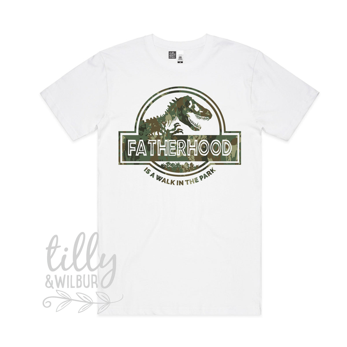 Fatherhood Is A Walk In The Park Men's T-Shirt, Father's Day Gift, Dad Gift, Jurassic Park T-Shirt, Dinosaur T-Shirt, Dad Birthday, Dino Tee