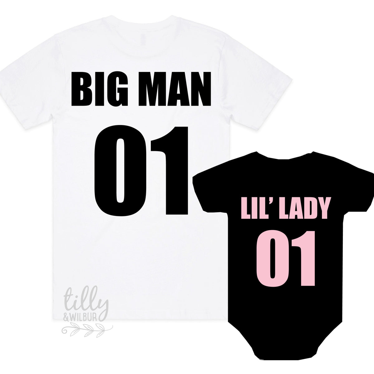 Big Man Lil' Lady, Father Daughter Matching Shirts, Matching Dad Baby, Matching, Father's Day Gift, Daddy Daughter Matching, New Dad Gift
