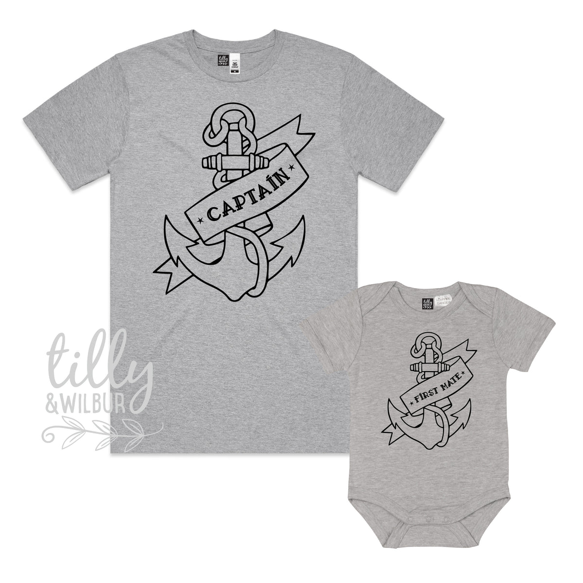 Captain and First Mate Father Son Matching Shirts, Matching Dad Baby, Nautical, Father Son, Daddy Daughter, Father's Day Gift, Birthday