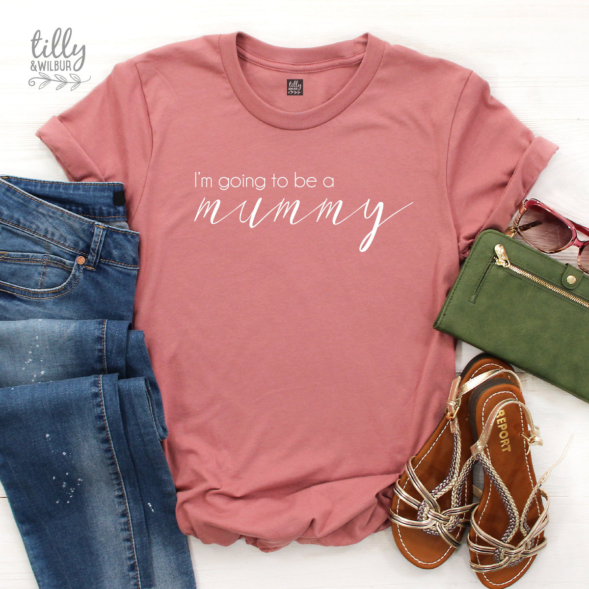 I'm Going To Be A Mummy Pregnancy Announcement T-Shirt For Mums-To-Be, Pregnancy Announcement Shirt, We're Pregnant, Preggers, Up The Duff