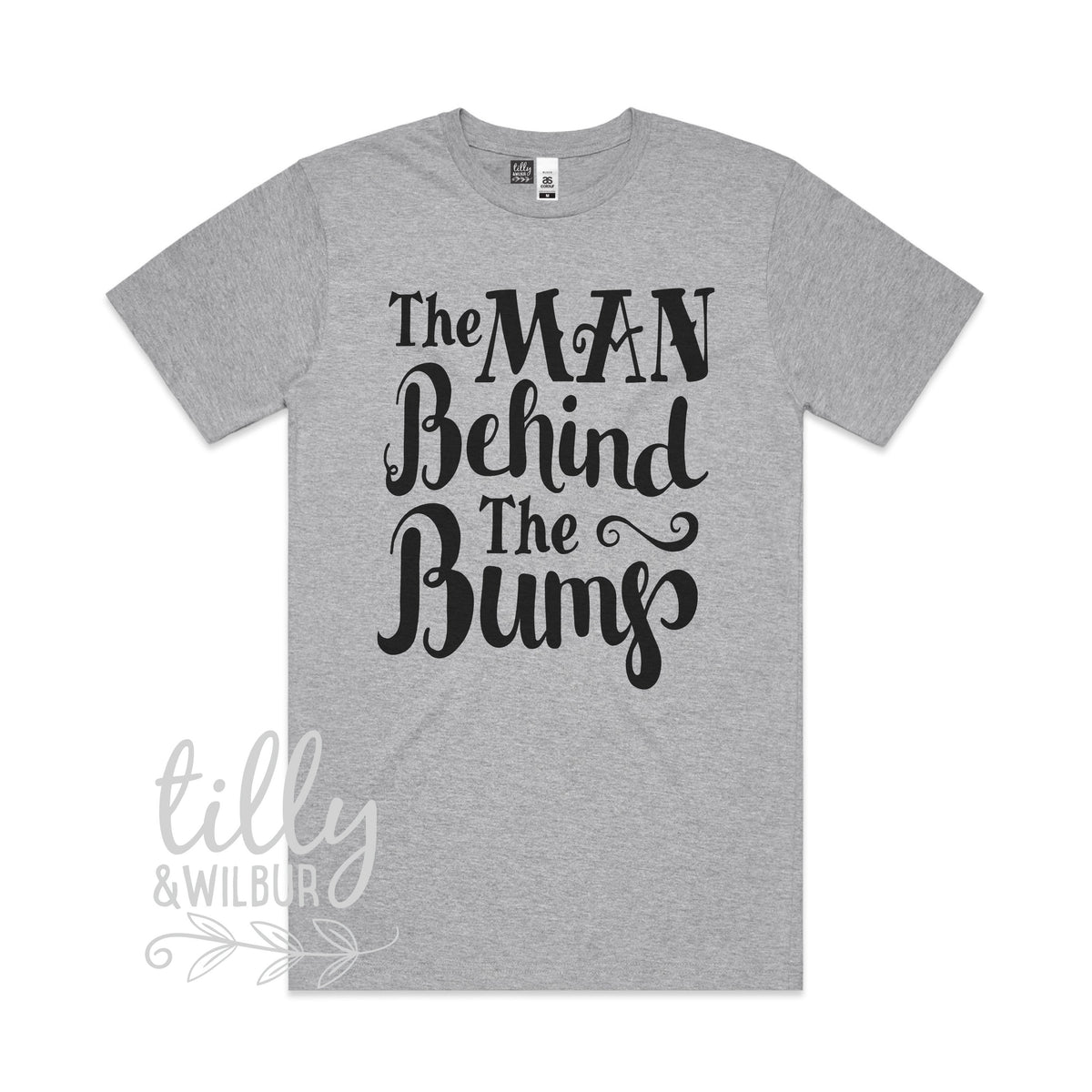 The Man Behind The Bump Men's Pregnancy Announcement T-shirt, Pregnancy Announcement T-Shirt, I'm going to be a Dad, Dad To Be, New Dad Gift