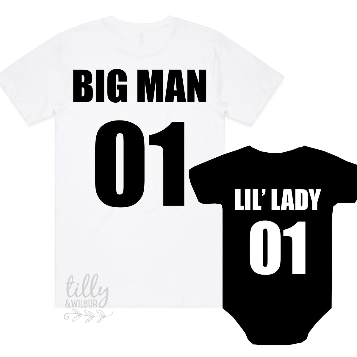 Big Man Lil' Lady, Father Daughter Matching Shirts, Matching Dad Baby, Matching, Father's Day Gift, Daddy Daughter Matching, New Dad Gift