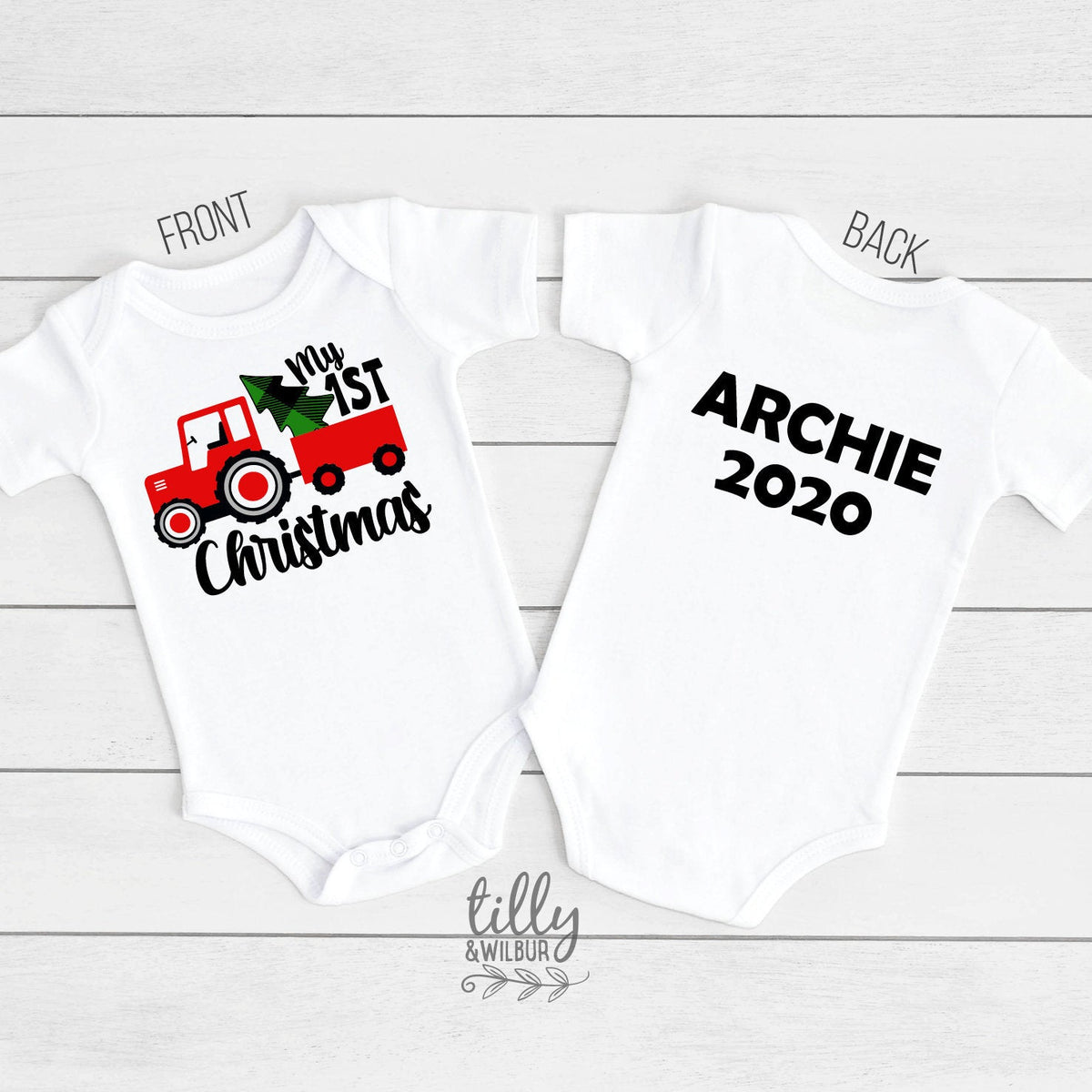 My 1st Christmas Bodysuit, My First Christmas Bodysuit, Personalised 1st Christmas Romper, Personalised New Baby's First Christmas, Newborn