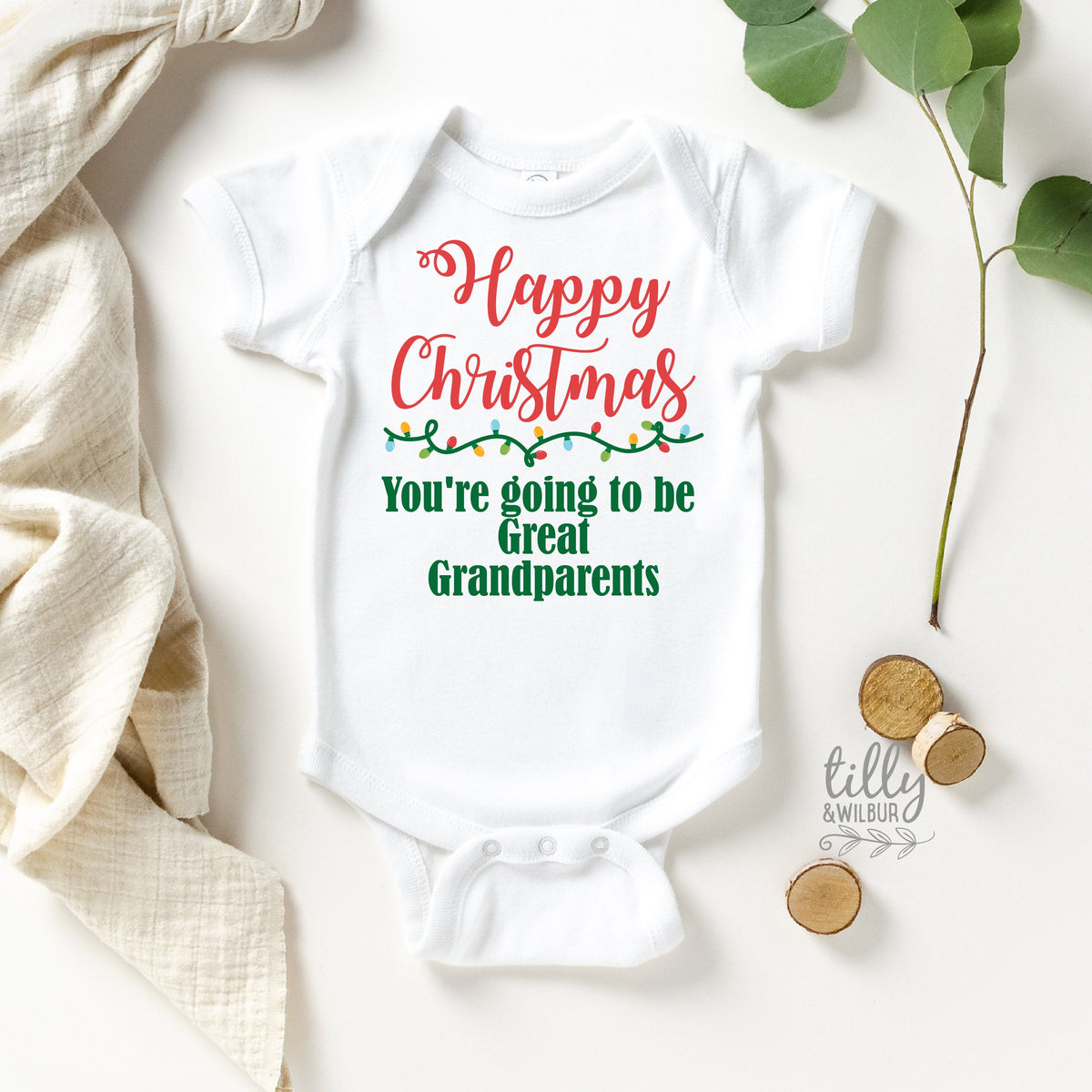 Happy Christmas You're Going To Be Great Grandparents, You're Going To Be Grandparents Gift, Pregnancy Announcement, Grandchild Announcement