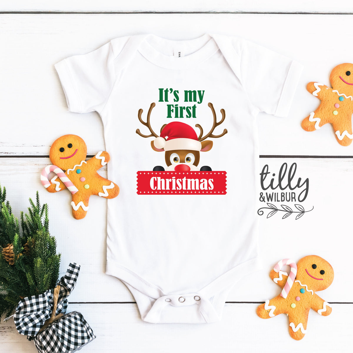 It's My First Christmas Baby Bodysuit, My 1st Christmas Bodysuit, My First Christmas Bodysuit, Christmas Baby Gift, New Baby First Christmas