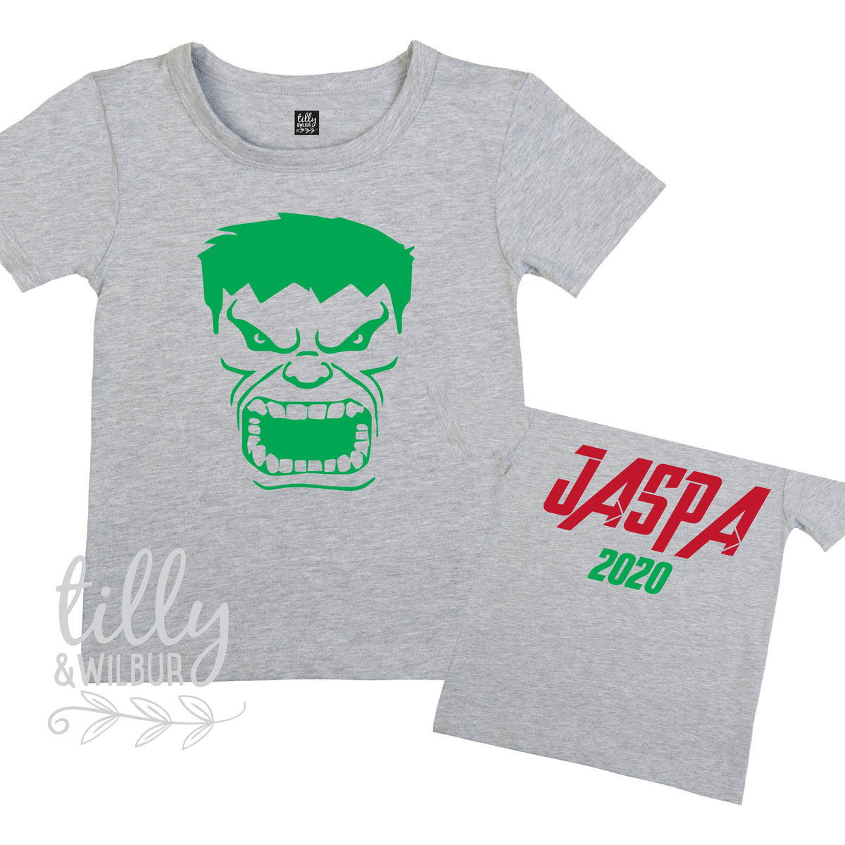 Personalised Avengers Christmas T-Shirt For Boys, Personalised Boys Christmas T-Shirt, Boys Christmas Gift, Hulk T-Shirt, Marvel T-Shirt