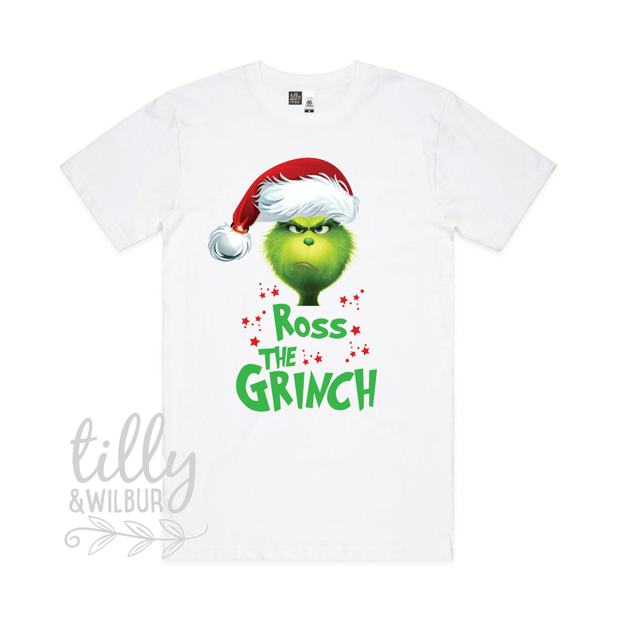 The Grinch Personalised Christmas T-Shirt, Funny Men's Christmas T-Shirt, Grinch Christmas T-Shirt, Funny Christmas T-Shirt, Men's Xmas Gift