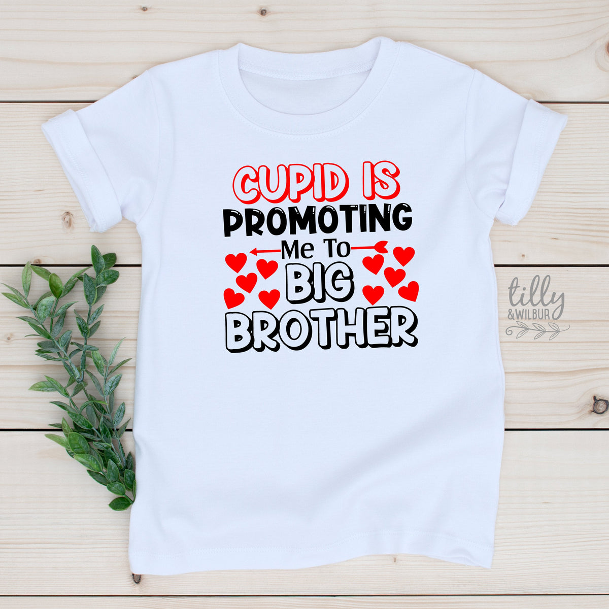 Cupid Is Promoting Me To Big Brother Pregnancy Announcement T-Shirt, Valentine's Day Announcement T-Shirt, Valentine's Day Brother Gift