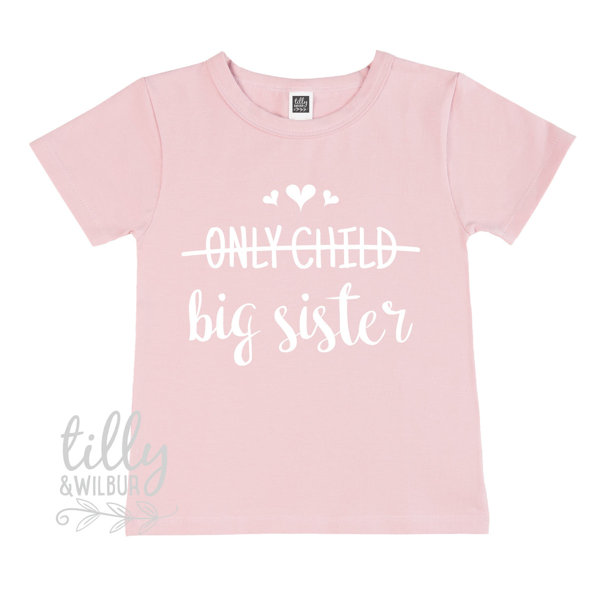 An original design and quality print from Australia's #1 Etsy seller for Expressive Wear - Only Child to Big Sister