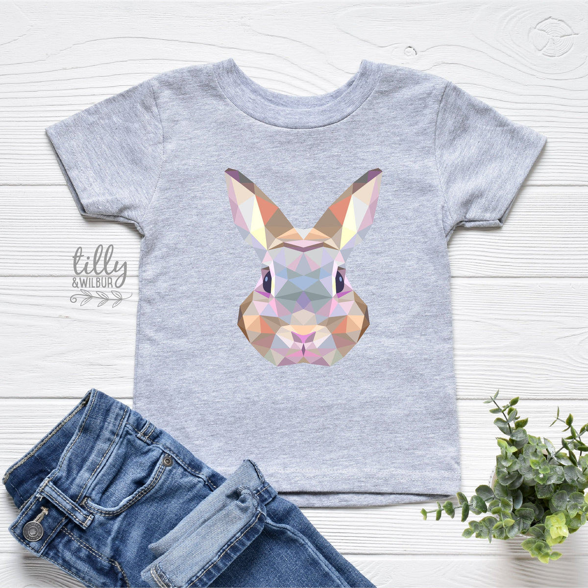 Rabbit Easter T-Shirt, Geometric Rabbit Shirt, Easter T-Shirt, Boys Easter Gift, Girls Easter Gift, Easter Shirt, Hip Hop Easter Clothing