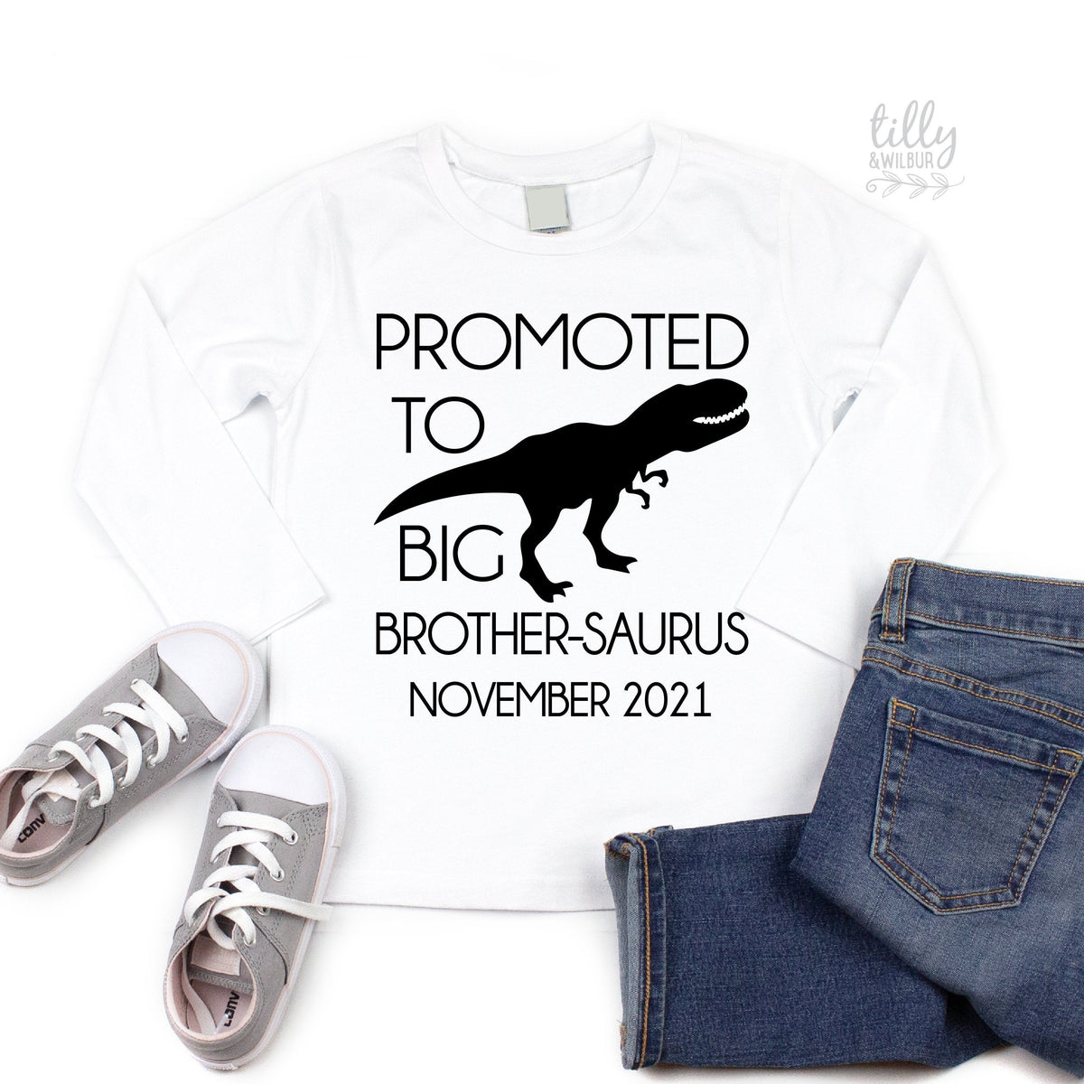 Promoted To Big Brother-Saurus Dinosaur T-Shirt For Boys, Big Brother Shirt, I'm Going To Be A Big Brother, Pregnancy Announcement, Dinosaur