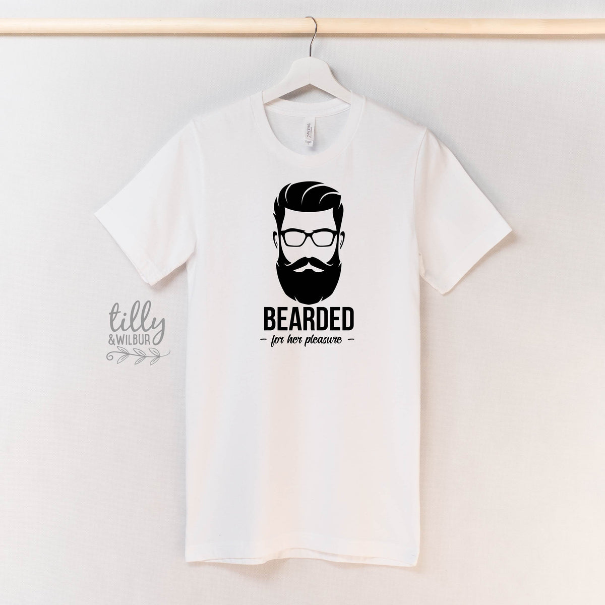 Bearded For Her Pleasure T-Shirt, Funny Beard T-Shirt For Men, Funny Men's Gift, T-Shirt For Men, Men's Beard T-Shirt, Men's Birthday Shirt