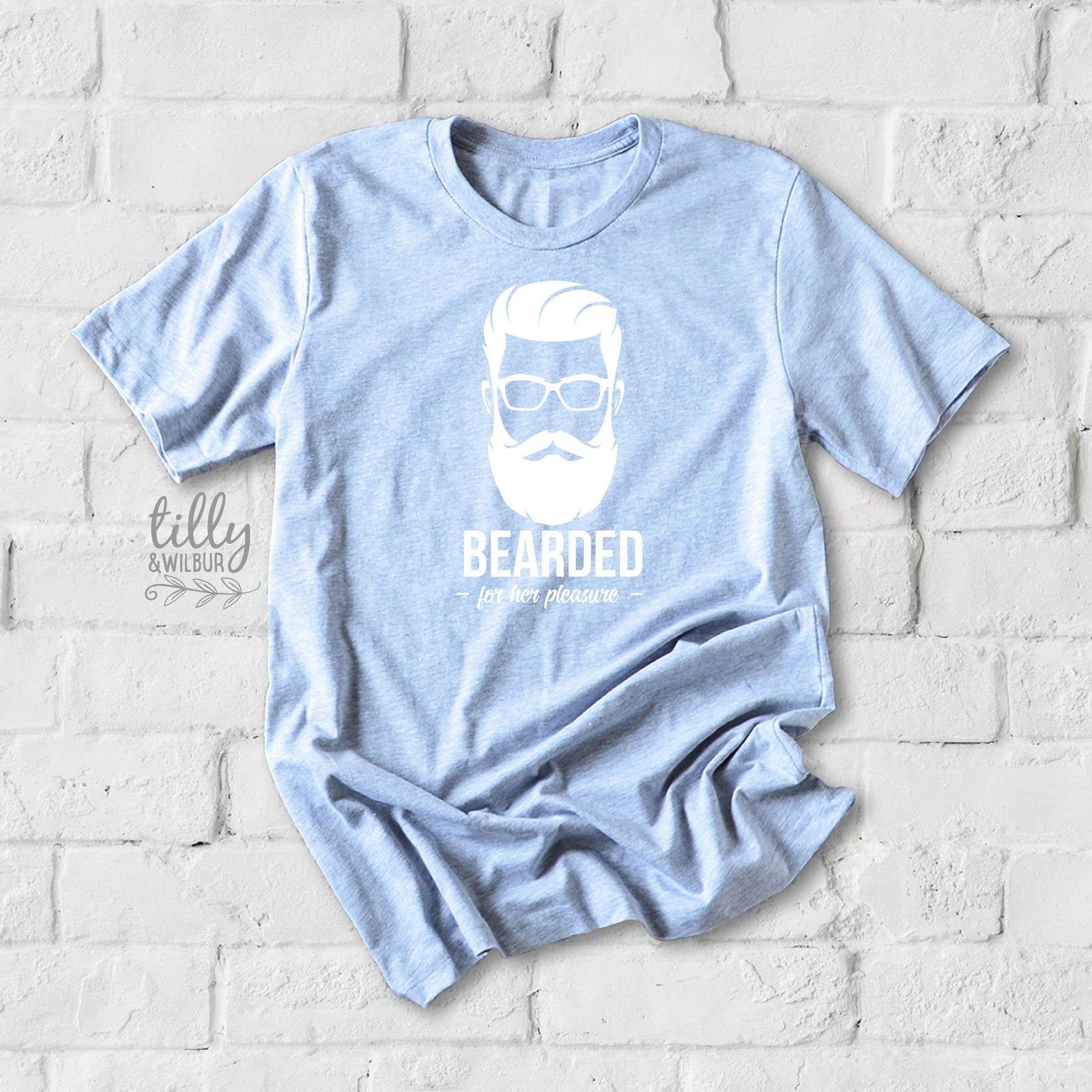Bearded For Her Pleasure T-Shirt, Funny Beard T-Shirt For Men, Funny Men's Gift, T-Shirt For Men, Men's Beard T-Shirt, Men's Birthday Shirt