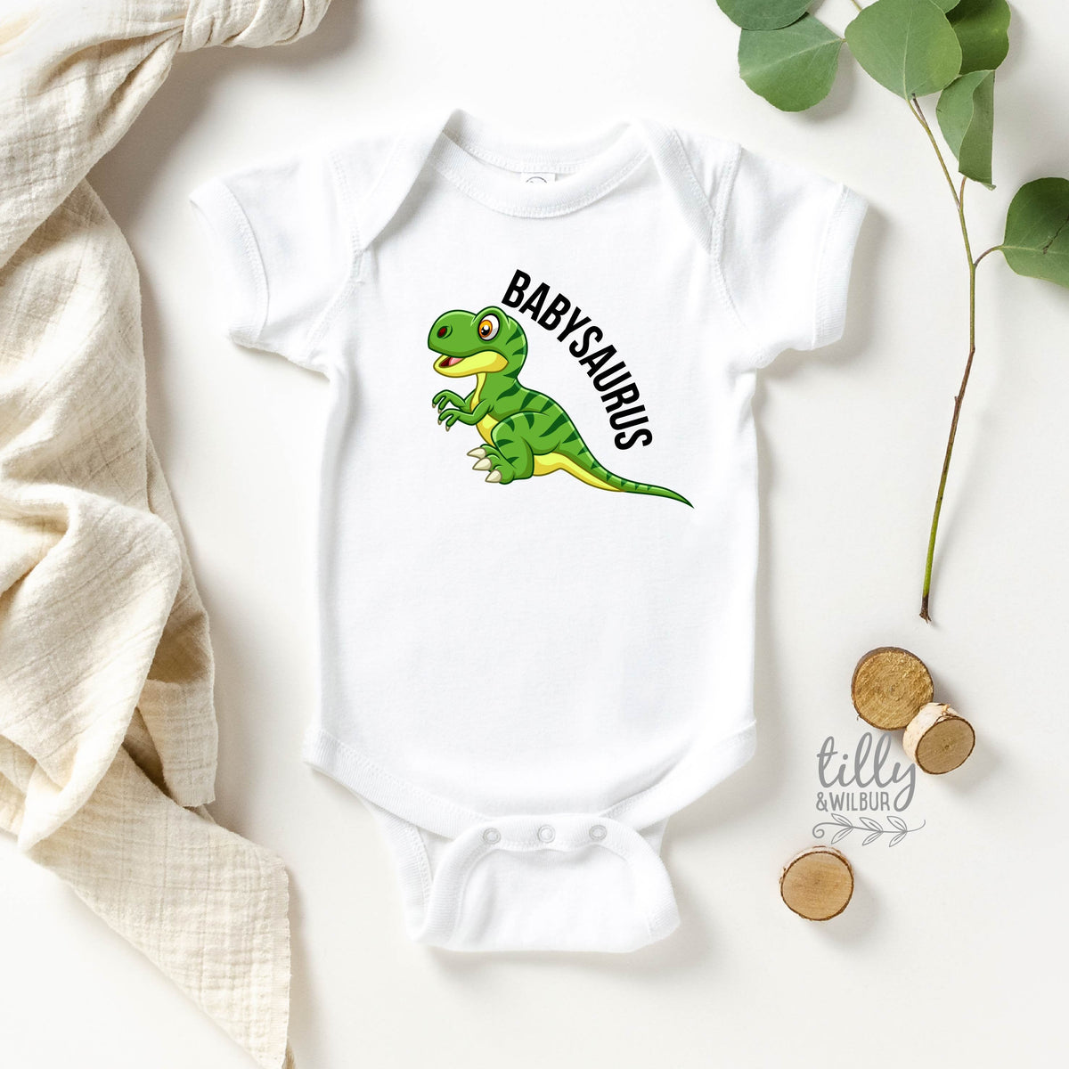 Babysaurus Baby Bodysuit, Newborn Baby Gift, New Baby Brother, Big Brother Little Brother Set, I'm Going To Be A Big Brother, Dinosaur Baby