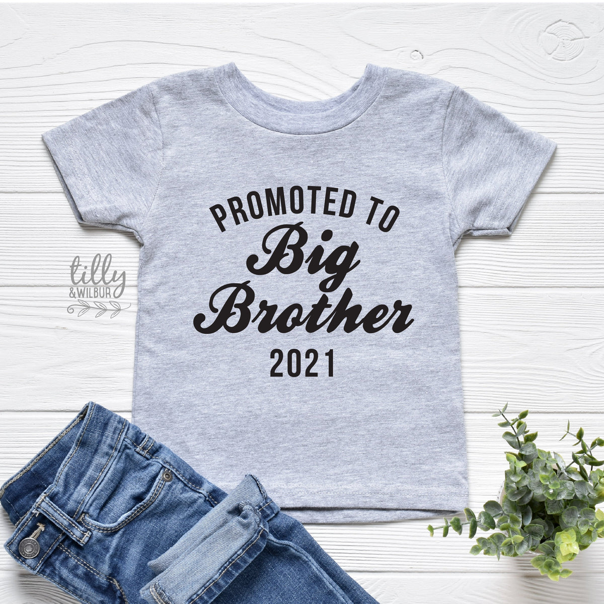 Promoted To Big Brother T-Shirt For Boys, Personalised Due Date, Big Brother Shirt, I'm Going To Be A Big Brother, Pregnancy Announcement