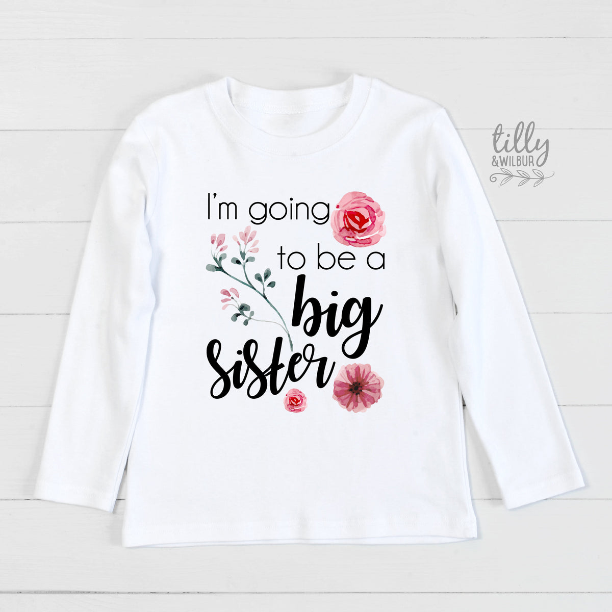 I'm Going To Be A Big Sister T-Shirt For Girls, Pregnancy Announcement Shirt, Pregnancy Announcement, Sister T-Shirt Gift, Big Sister To Be