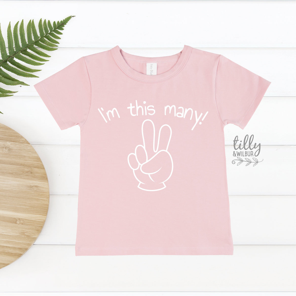 I'm This Many T-Shirt, Two Finger Birthday T-Shirt, 2nd Second Birthday Tee, Two Birthday Gift, Girls 2nd Birthday, Girls Birthday T-Shirt