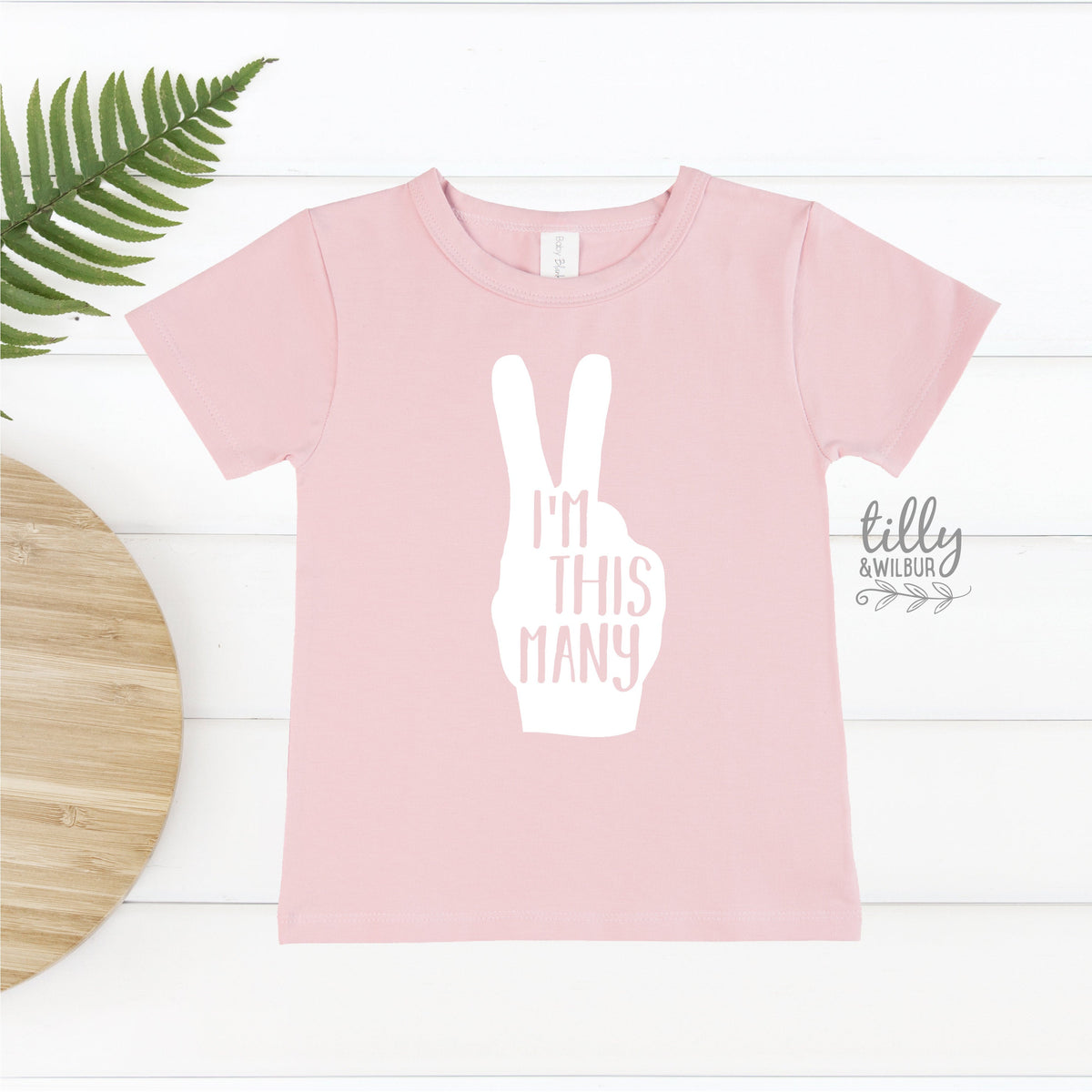 I'm This Many T-Shirt, Two Finger Birthday T-Shirt, 2nd Second Birthday Tee, Two Birthday Gift, Girls 2nd Birthday, Girls Birthday T-Shirt