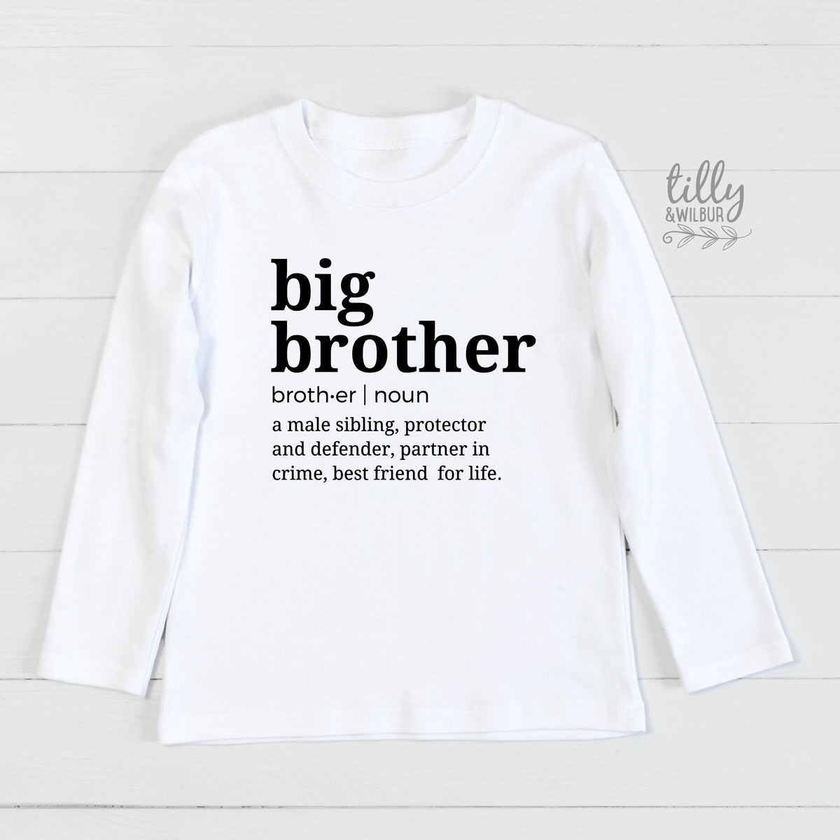 Big Brother Definition T-Shirt, I'm Going To Be A Big Brother, Pregnancy Announcement T-Shirt, Big Bro Gift, Sibling T-Shirt, Boys Clothing