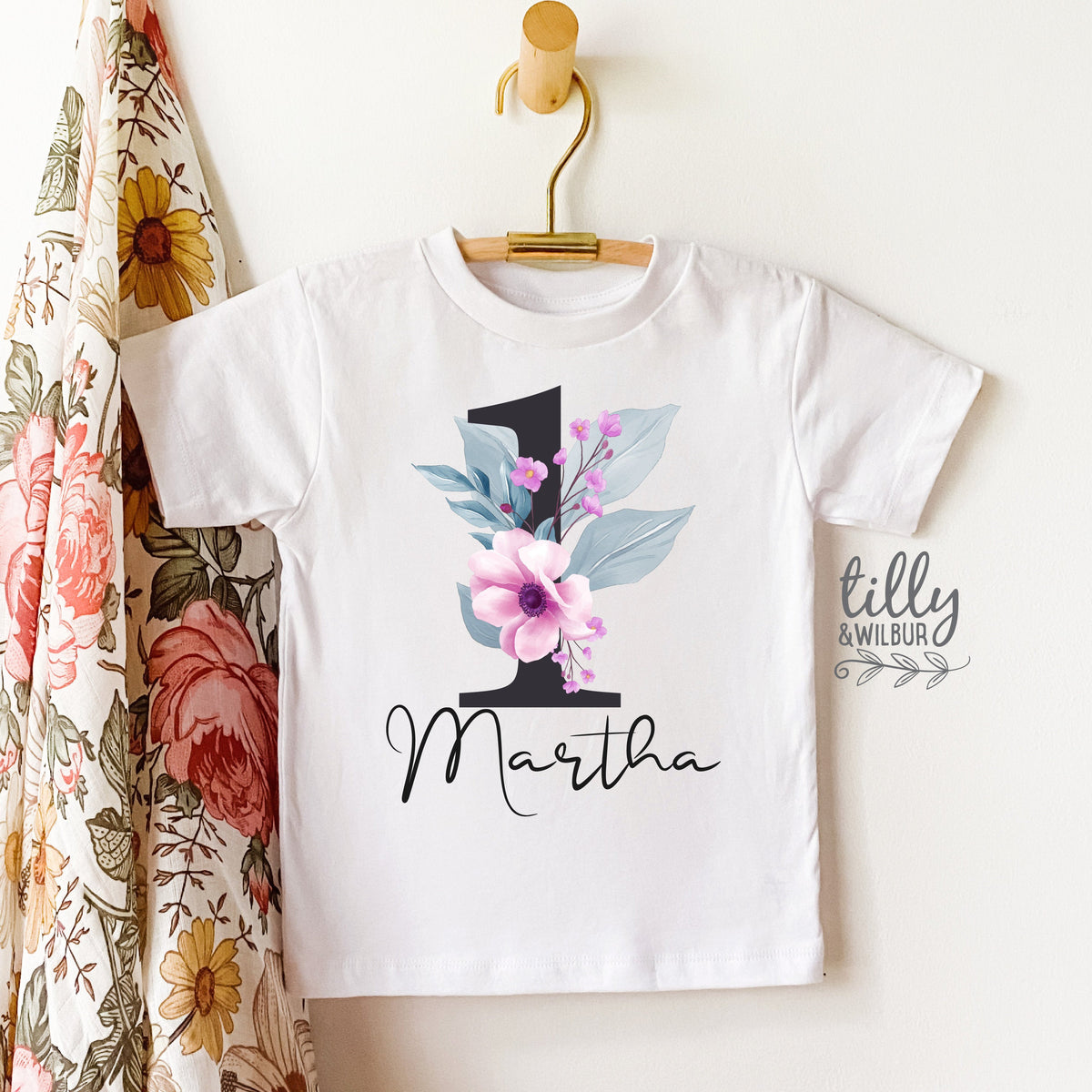 Personalised 1st Birthday T-Shirt, Girls First Birthday T-Shirt, 1st Birthday Gift, First Birthday Gift, Personalised Girls 1st Birthday Tee