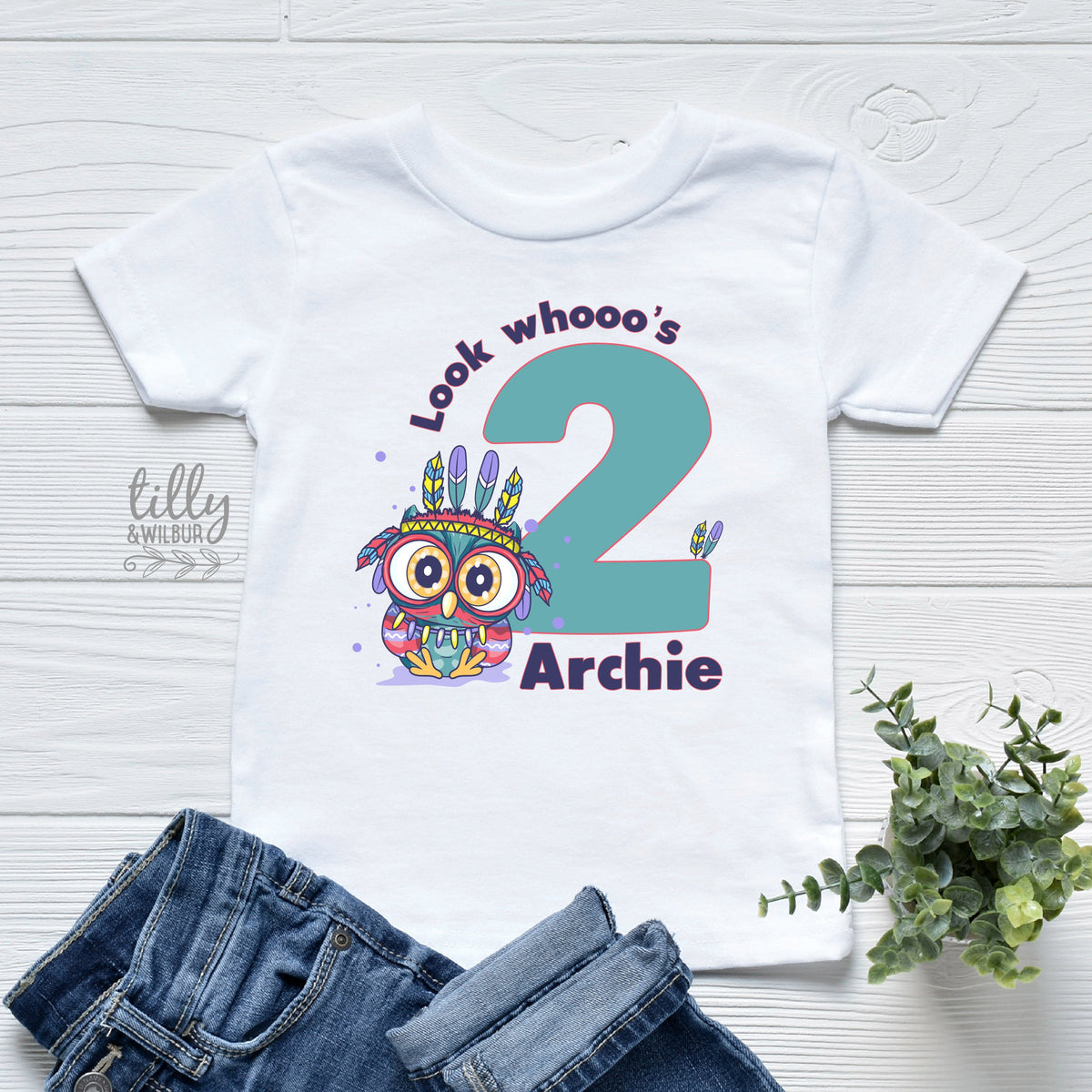 Look Whooo's Two Birthday T-Shirt, Two Wild Boys Birthday T-Shirt, Two Wild Birthday, 2 Year Old Boy, Personalised 2nd Birthday Owl T-Shirt
