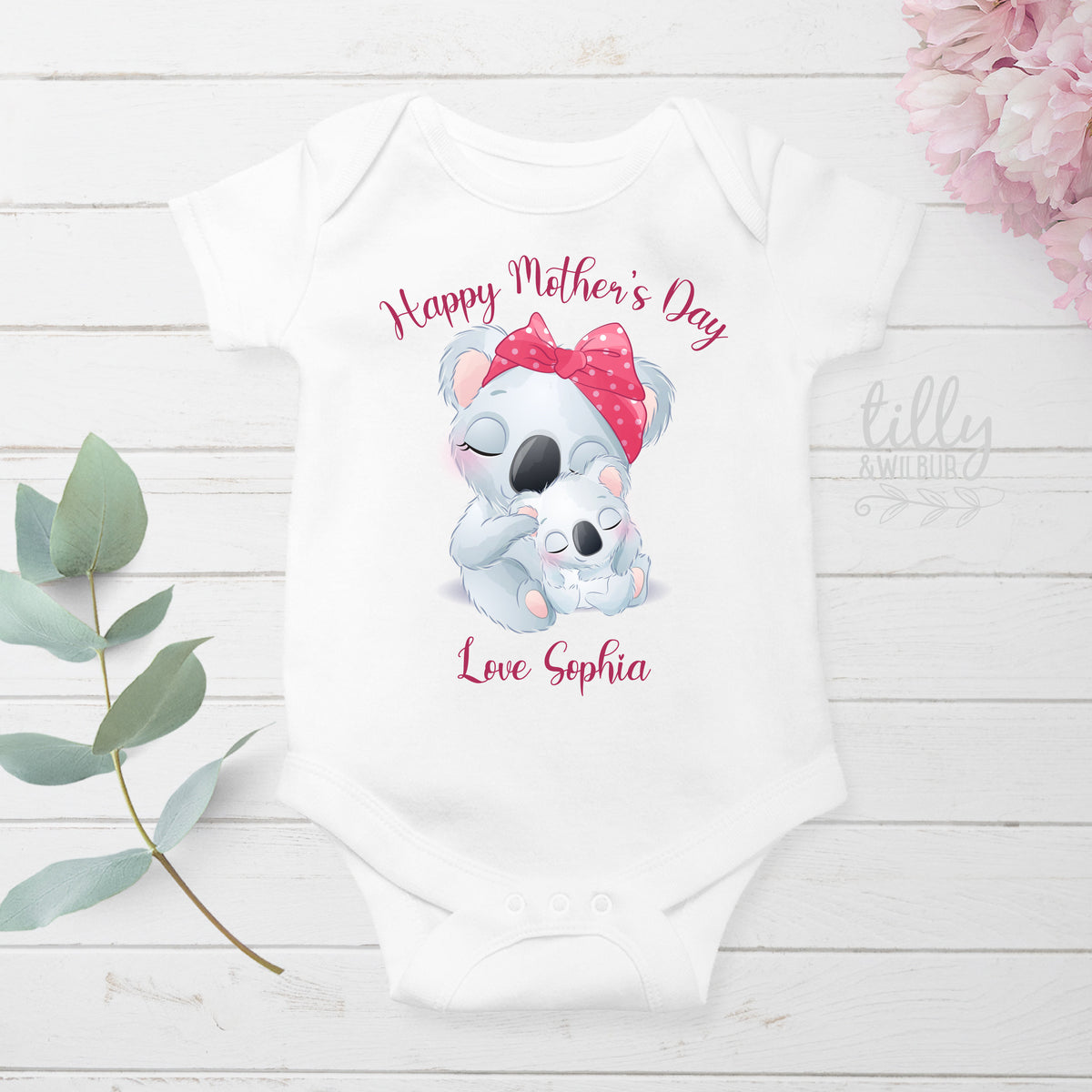 Mother's Day Onesies®, Happy Mother's Day Onesies®, Personalised Mother's Day Onesies®, 1st Mother's Day Baby Bodysuit, Mummy I Love You