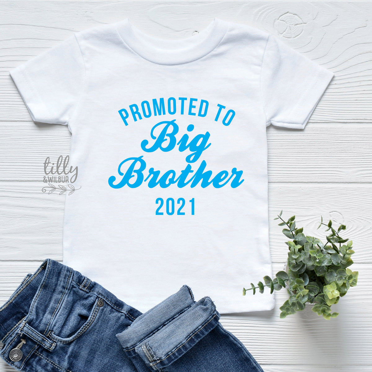 Promoted To Big Brother T-Shirt For Boys, Personalised Due Date, Big Brother Shirt, I'm Going To Be A Big Brother, Pregnancy Announcement