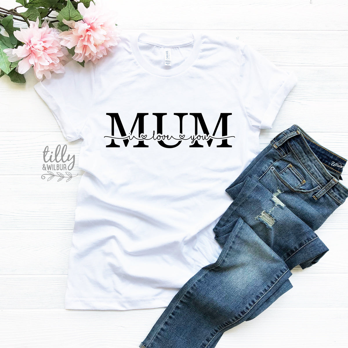 I Love You Mum T-Shirt, Mum I Love You T-Shirt, Mother's Day Gift,  Mum Tee, Gift for Mum, New Mum T-Shirt, Baby Shower Gift For Mum To Be