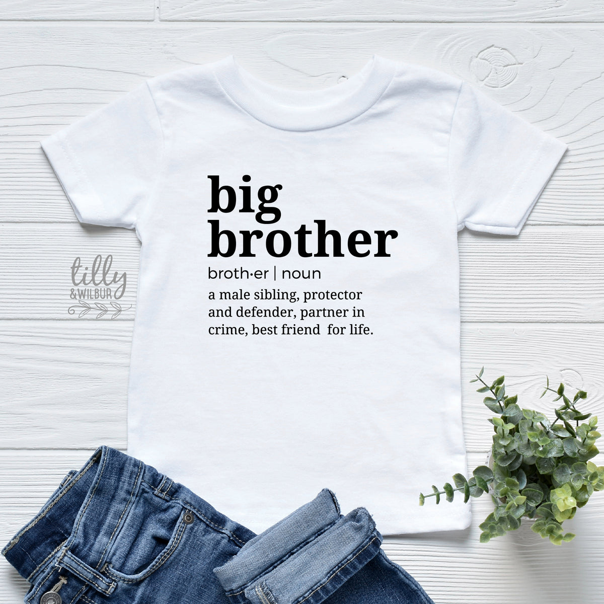 Big Brother Definition T-Shirt, I'm Going To Be A Big Brother, Pregnancy Announcement T-Shirt, Big Bro Gift, Sibling T-Shirt, Boys Clothing