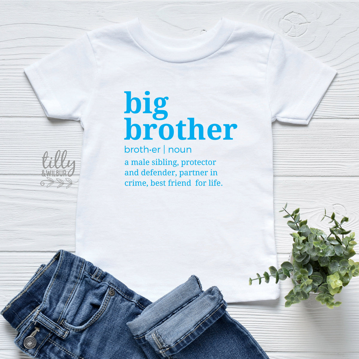 Big Brother Definition T-Shirt, I'm Going To Be A Big Brother, Pregnancy Announcement T-Shirt, Big Bro Gift, Sibling T-Shirt, Boys Clothing