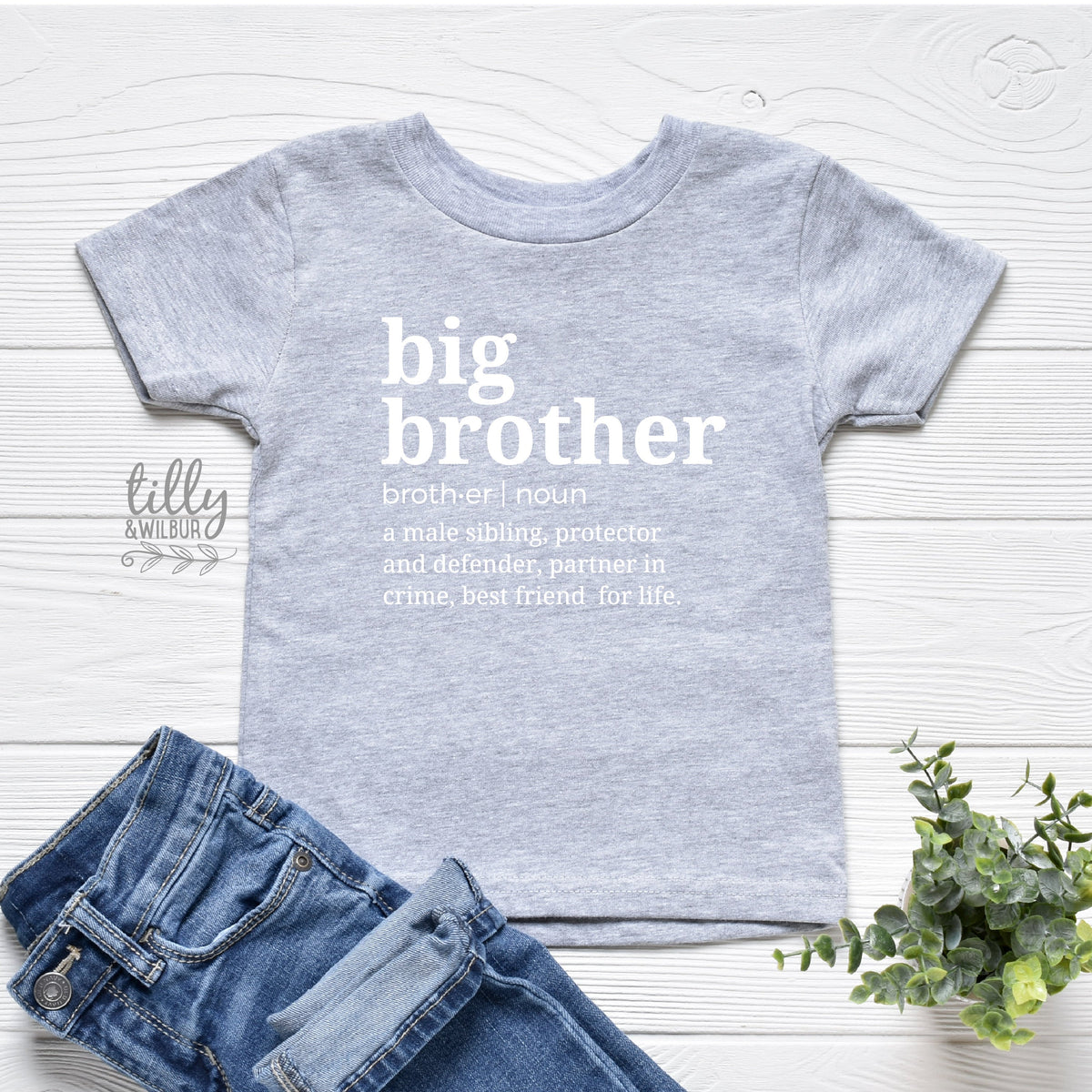Big Brother Definition T-Shirt, I'm Going To Be A Big Brother, Pregnancy Announcement T-Shirt, Big Bro Gift, Sibling T-Shirt, Boys Clothing