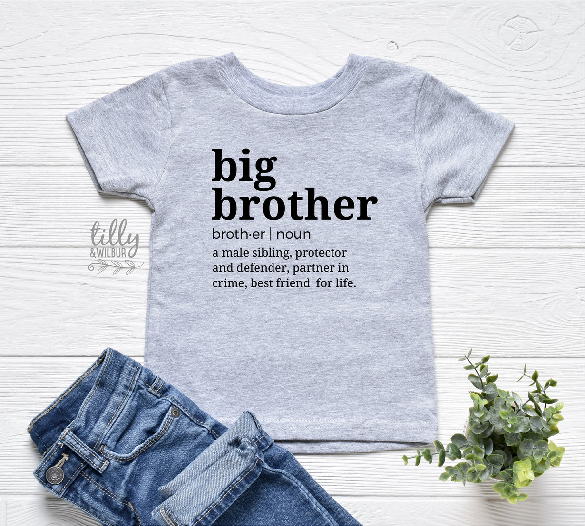 Big Brother Definition T-Shirt, I'm Going To Be A Big Brother, Pregnancy Announcement T-Shirt, Big Bro Gift, Sibling T-Shirt, Boys Clothing