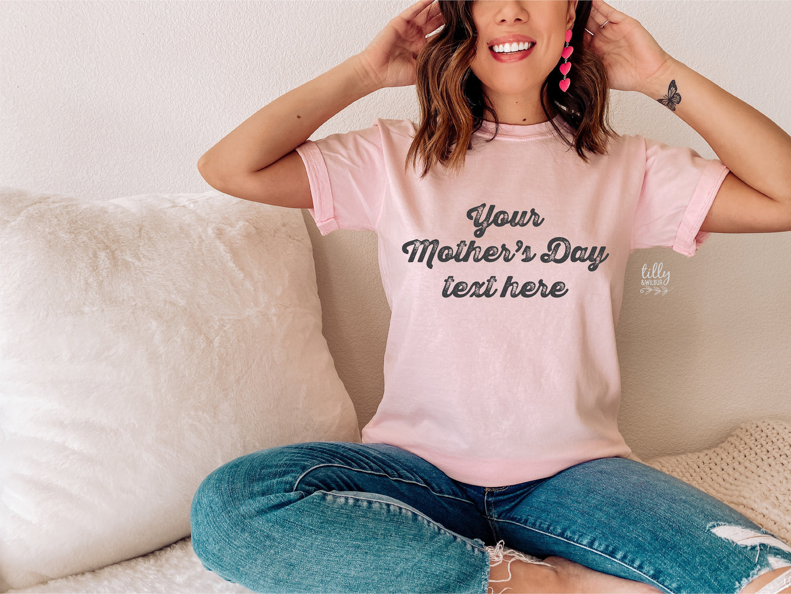 Mother's Day T-Shirt, Your Text Here Women's T-Shirt, Design Your Own T-Shirt, Custom Women's T-Shirt, Personalised Mother's Day Gift