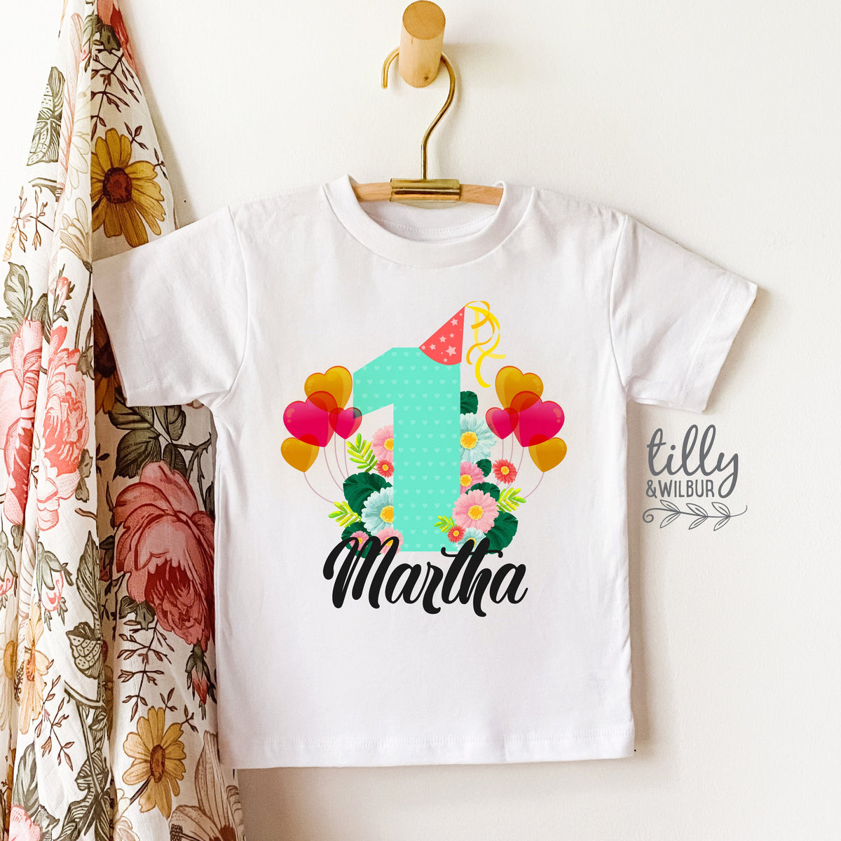Personalised 1st Birthday T-Shirt, Girls First Birthday T-Shirt, 1st Birthday Gift, First Birthday Gift, Personalised Girls 1st Birthday Tee