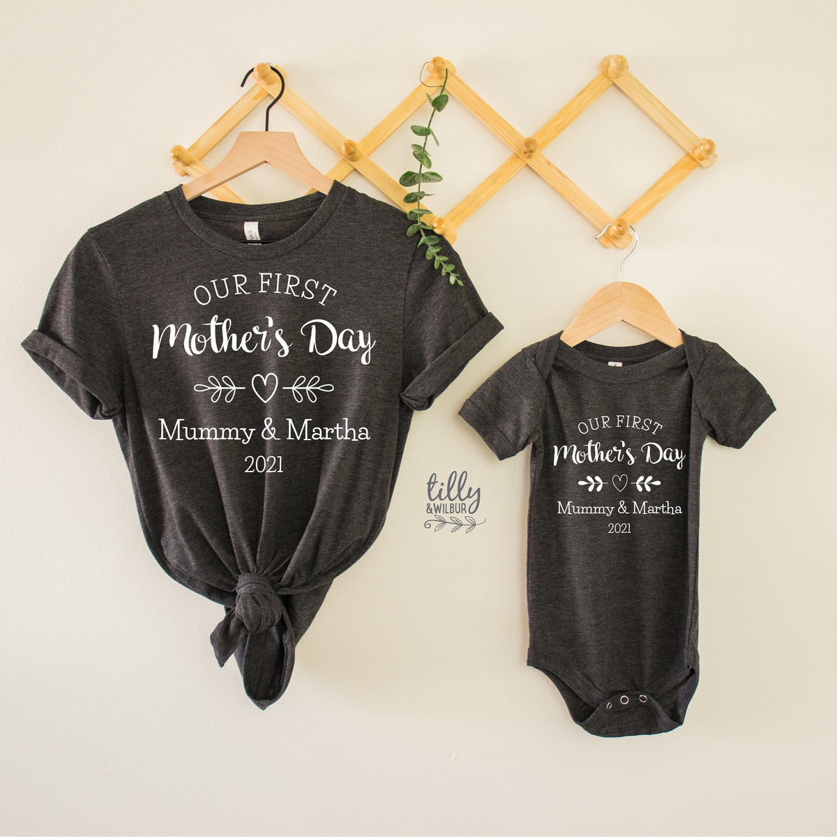 Our First Mother's Day 2021 Matching Outfits, Mother And Baby Mother's Day T-Shirts, Mothers Day Gift, Mummy & Me Matching, 1st Mother's Day