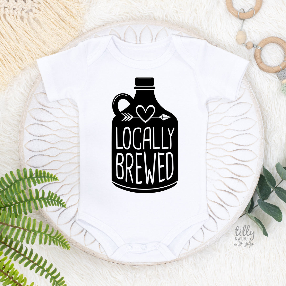 Locally Brewed Baby Bodysuit, Pregnancy Announcement Bodysuit, Beer Baby Bodysuit, Funny Beer Bodysuit, Home Brewed Baby, Funny Announcement