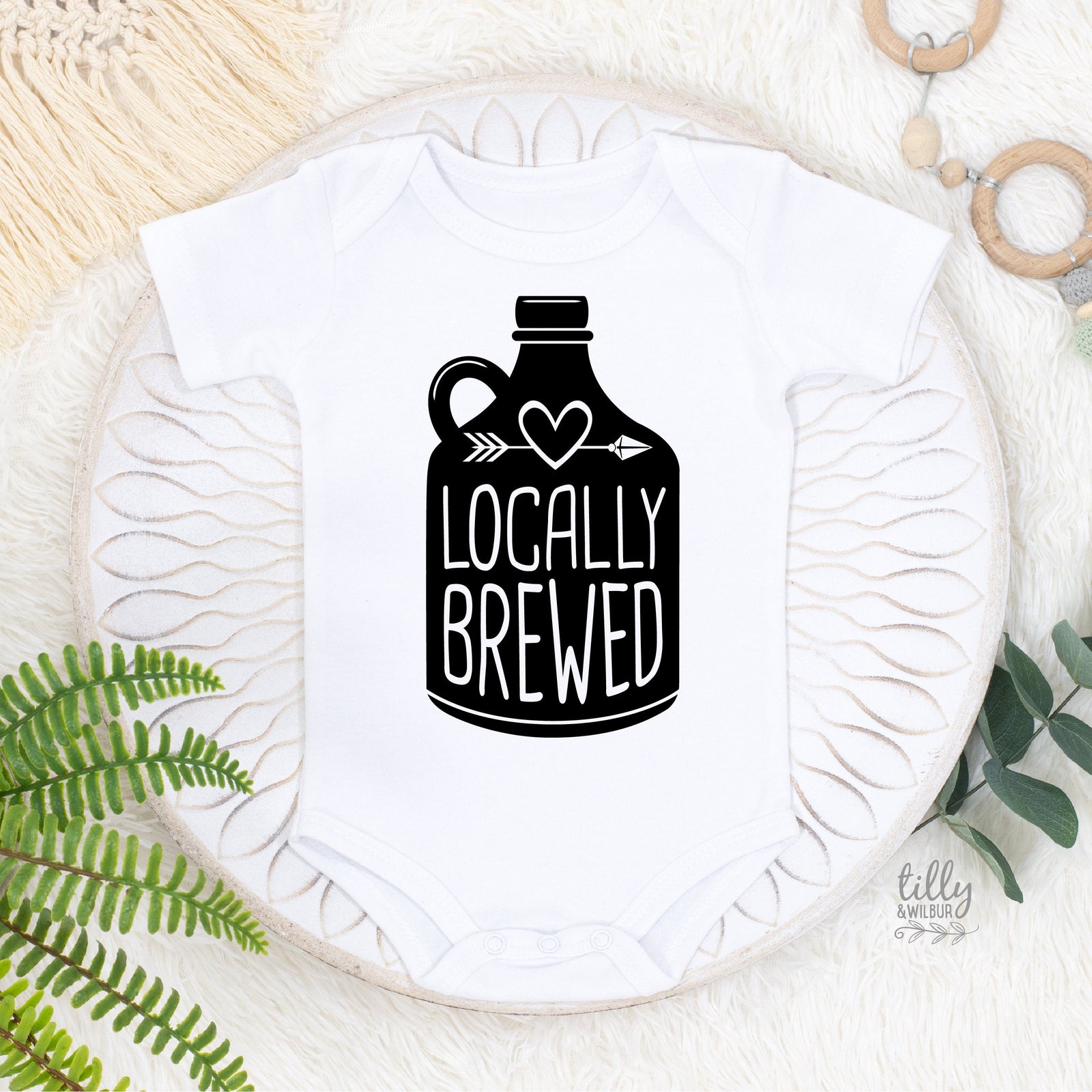Locally Brewed Baby Bodysuit, Pregnancy Announcement Bodysuit, Beer Baby Bodysuit, Funny Beer Bodysuit, Home Brewed Baby, Funny Announcement