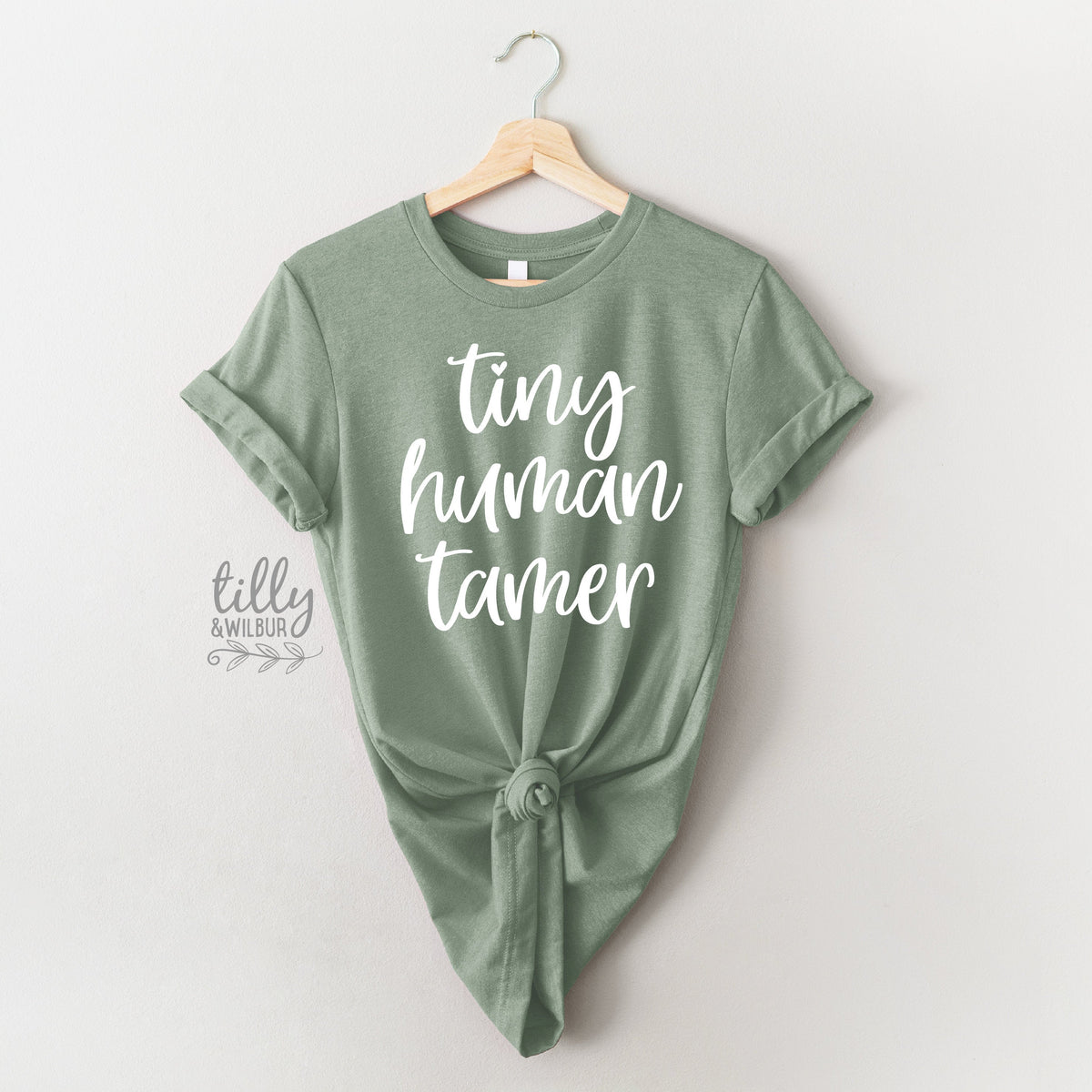 Funny Mum T-Shirt, Tiny Human Tamer T-Shirt, Funny Teacher T-Shirt, Parenting T-Shirt, Mother's Day T-Shirt, Mum T-Shirt, Funny Mum Gift