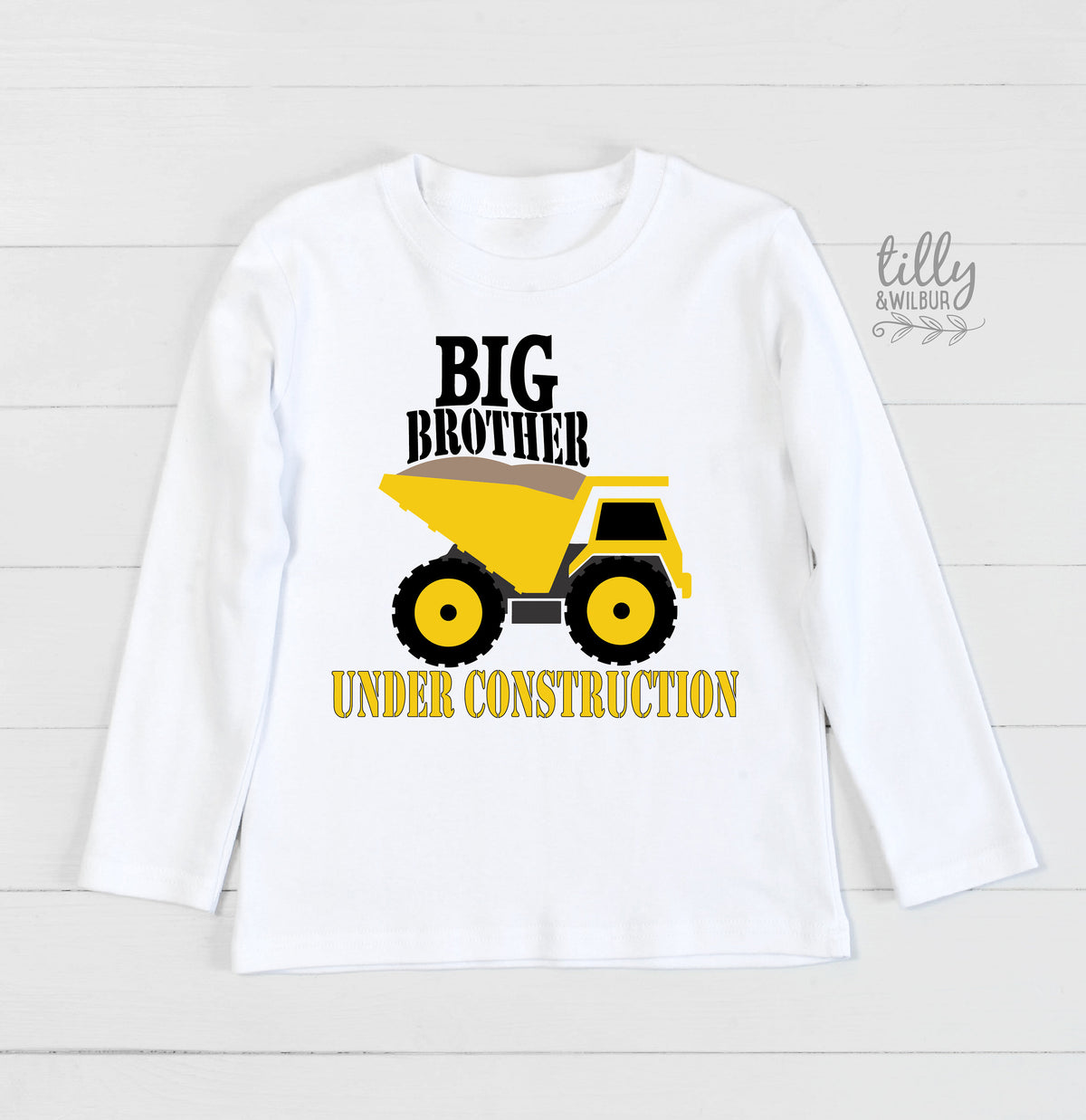 Promoted To Big Brother T-Shirt For Boys, Big Brother Under Construction Shirt, I'm Going To Be A Big Brother Shirt, Pregnancy Announcement