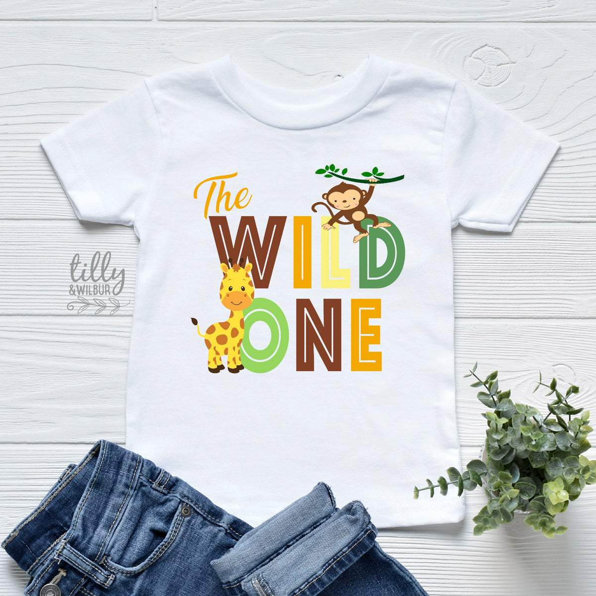 The Wild One T-Shirt, The Wild One 1ts Birthday T-Shirt, Birthday Boy Shirt, Safari Animal First Birthday T-shirt, Safari Baby Birthday Tee